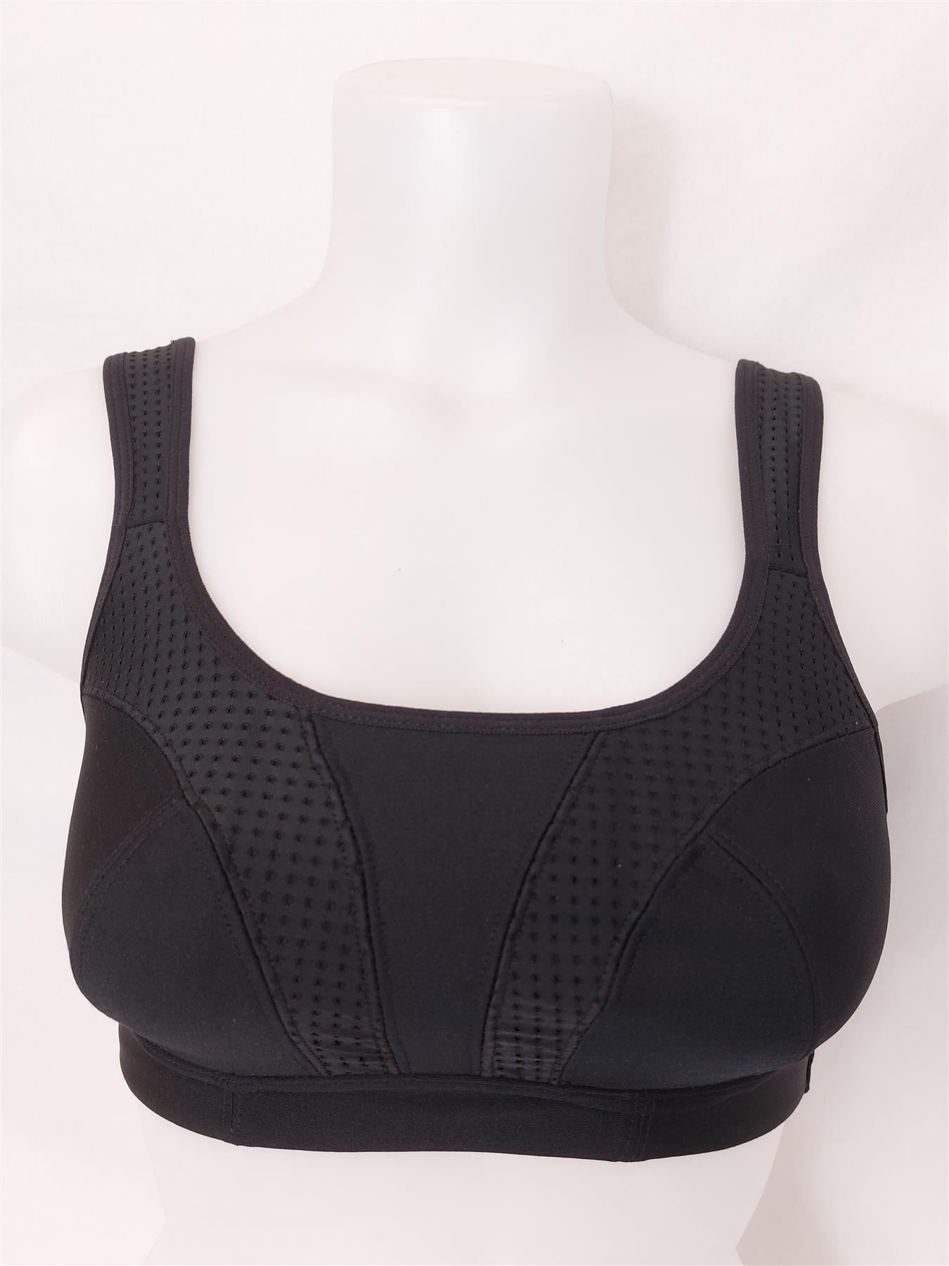 Non-Wired Sports Bra Crossback Removable Pads Medium Impact