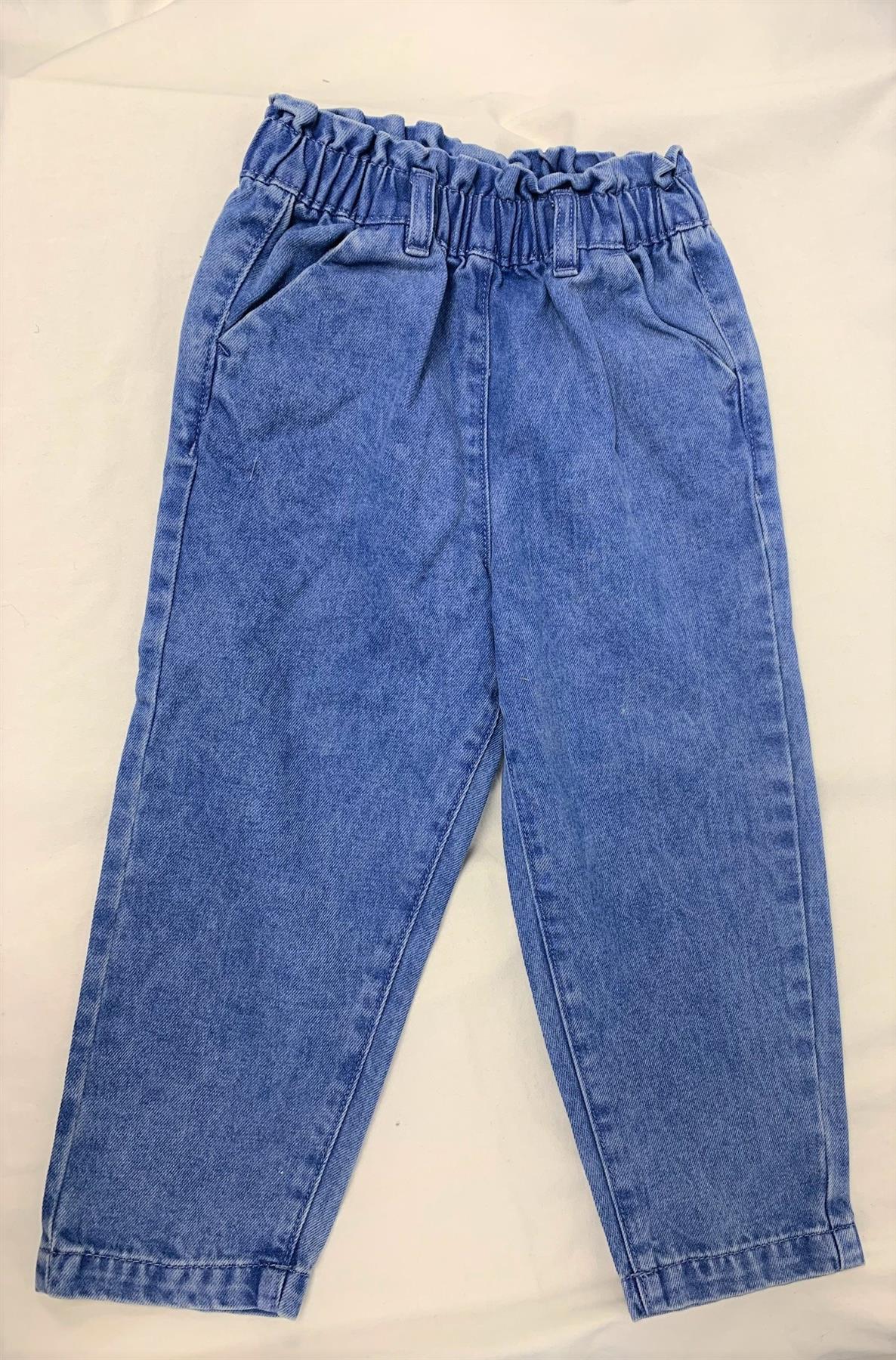 Men Casual Oversized Denim Pants Elastic Waist Jeans Loose Work Trousers  Soft | eBay