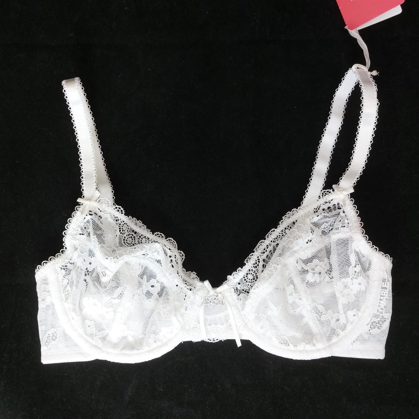 Playtex Underwired Lace Bra Non-Padded Floral Heart Pendant Lovable Lingerie