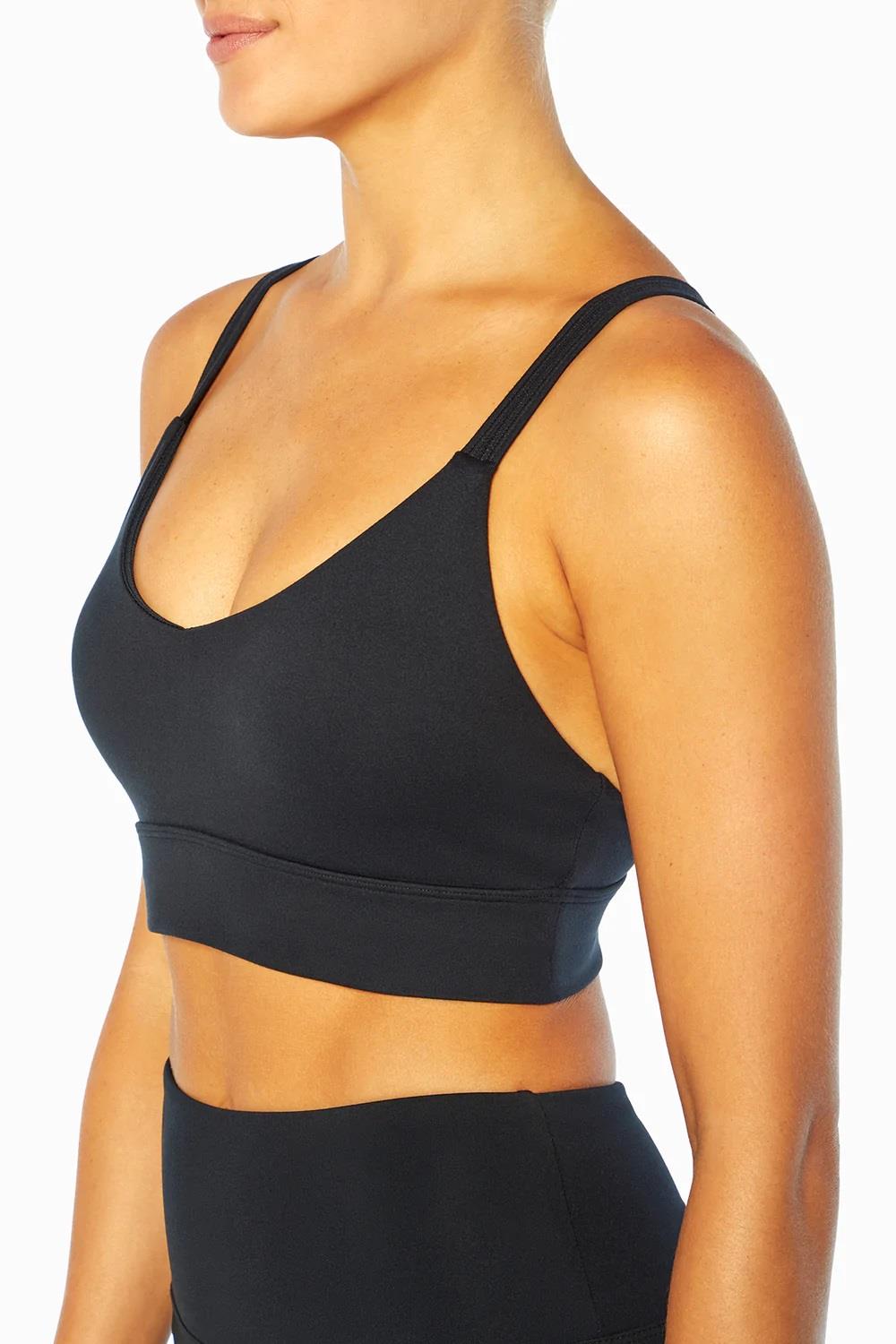 Freely Academy Sports Bra Yoga Top Non-Wired Padded Crossback Gym Workout Comfy