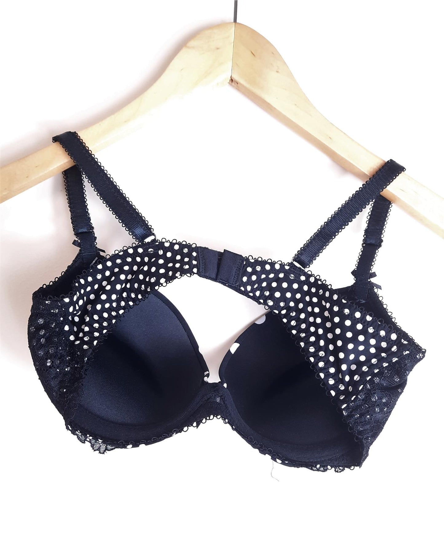 2pk Boux Avenue Bras Push-Up Plunge Underwired Polka Dot Multipack Brand New